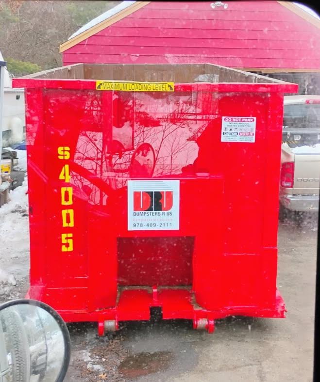40 yard dumpster rental delivered in Wareham MA for residential house clean-out