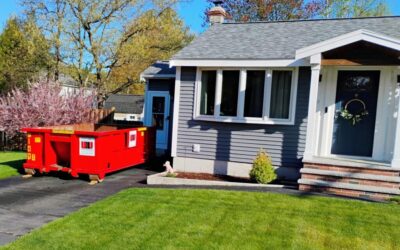 10 Yard Dumpster Rental Delivered to Tyngsboro, Massachusetts for Construction Debris