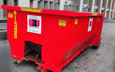 15 Yard Dumpster Rental Delivered to Boston Construction Site for C&D Debris | 3 Ton Limit