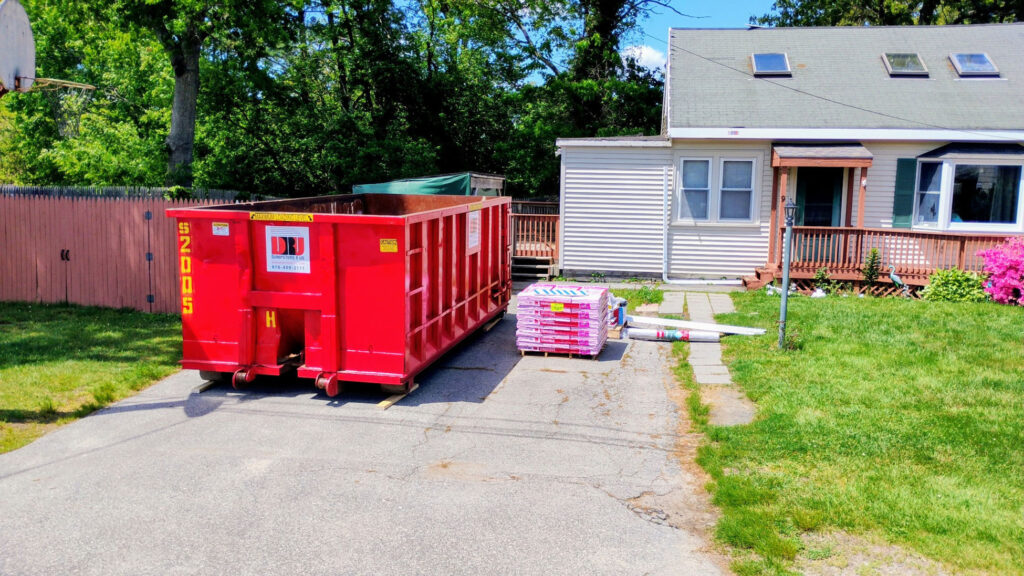 20 Yard Low Dumpster Rental Delivered to Acushnet, MA