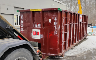 40 Yard Dumpster Rental Delivered in Dighton, MA for Commercial Roofing Project